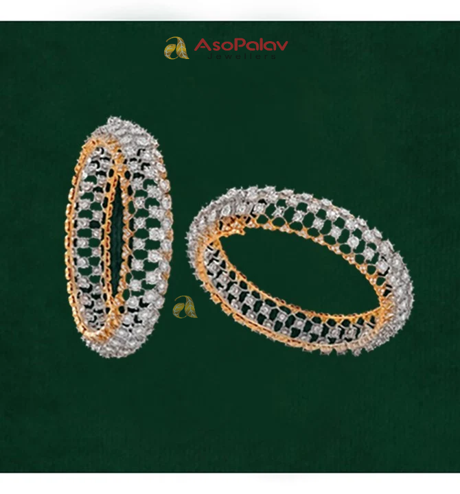 Gorgeous Diamond Bangles for Women | Asopalavjewellers